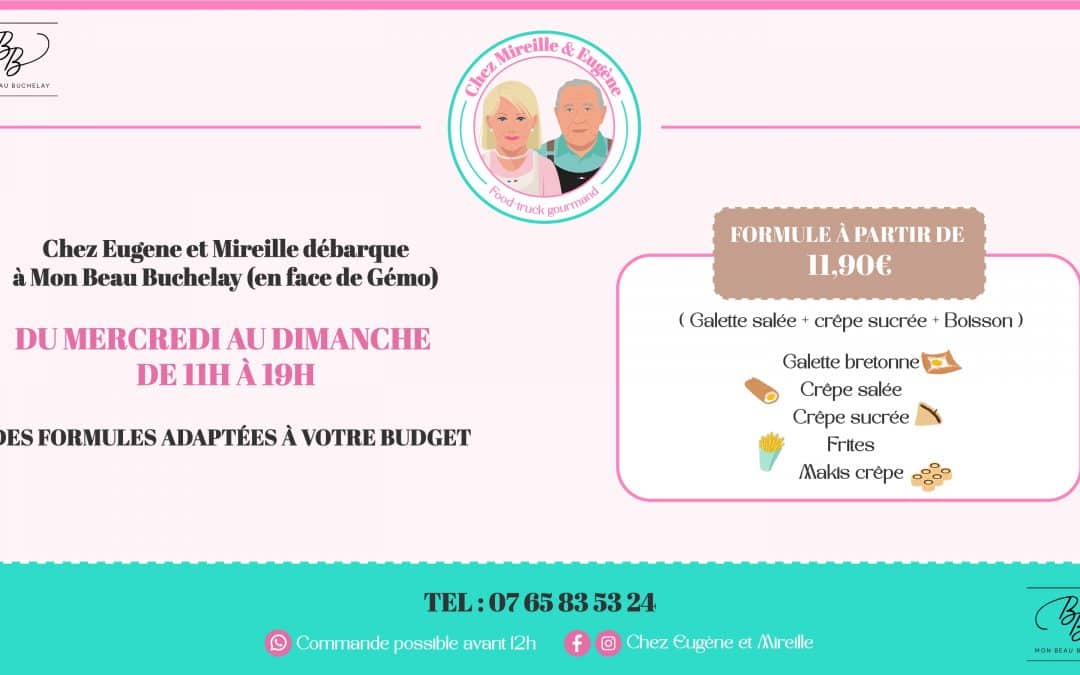 🥞✨ Mireille & Eugène s’installent à Buchelay : découvrez ce nouveau food truck gourmand dès le 21 mars